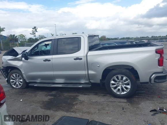 2020 Chevrolet Silverado 1500 Custom with VIN 3GCPWBEF8LG317269, listed as a IAAI auction lot 41708823 with 45,878 mi miles. Bid and sale history available at carsss.com. Image 14.