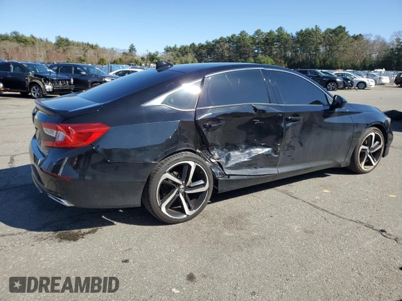 2020 Honda Accord Sport with VIN 1HGCV2F38LA018046, listed as a Copart auction lot 52572875 with 97,934 mi miles and Salvage title. Bid and sale history available at DreamBid. Image 3.