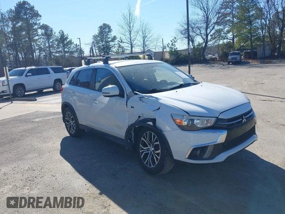 2018 Mitsubishi Outlander Sport SE 2.4 with VIN JA4AR3AW3JZ012259, listed as a IAAI auction lot 41667577 with 66,995 mi miles. Bid and sale history available at carsss.com. Image 1.