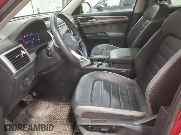 2021 Volkswagen Atlas SEL Premium with VIN 1V2TR2CA5MC542345, listed as a Copart auction lot 51845685 with 30,859 mi miles and Salvage title. Bid and sale history available at DreamBid. Image 7.