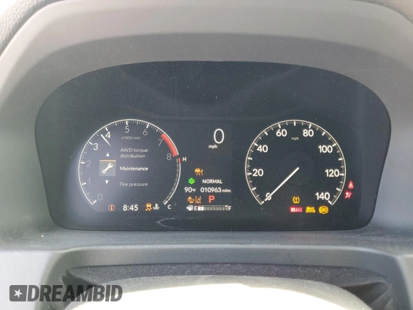 2024 Honda Ridgeline RTL with VIN 5FPYK3F57RB028966, listed as a Copart auction lot 60211885 with 10,963 mi miles and Salvage title. Bid and sale history available at DreamBid. Image 9.
