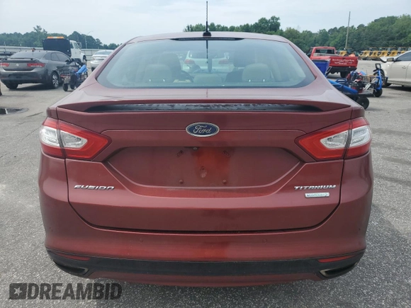 2016 Ford Fusion Titanium with VIN 3FA6P0K93GR347064, listed as a Copart auction lot 58547915 with 190,597 mi miles and Salvage title. Bid and sale history available at DreamBid. Image 6.