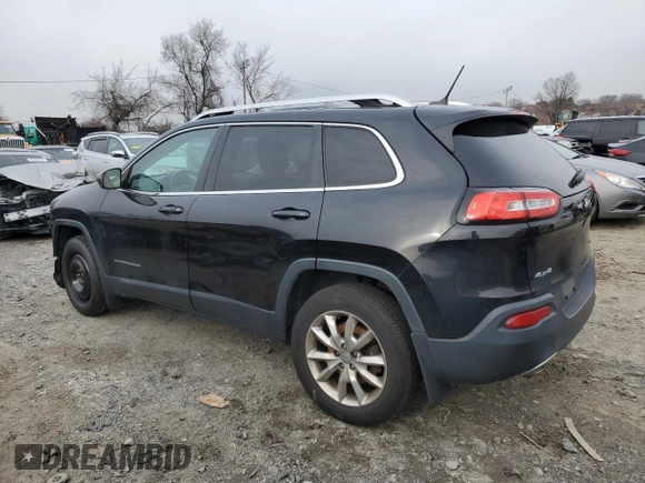 2014 Jeep Cherokee Limited with VIN 1C4PJMDS0EW169860, listed as a Copart auction lot 86389624 with 185,121 mi miles and Salvage Title. Bid and sale history available at carsss.com. Image 2.