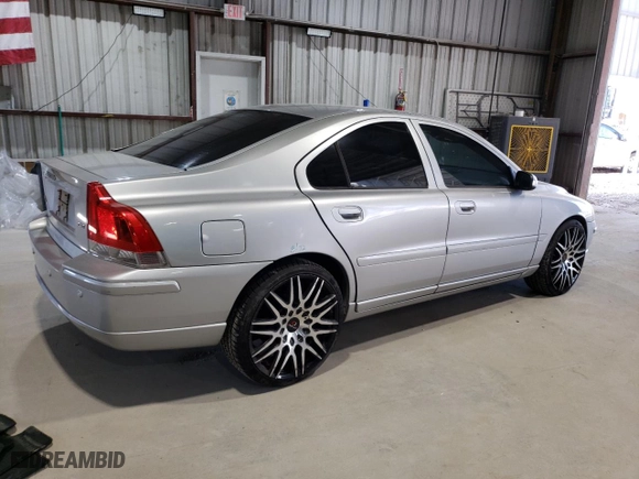 2007 Volvo S60 2.5L Turbo with VIN YV1RS592972614301, listed as a Copart auction lot 52166295 with 242,307 mi miles and Salvage Title. Bid and sale history available at carsss.com. Image 3.