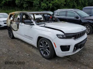 2022 Jeep Grand Cherokee Overland with VIN 1C4RJKDG3N8527093, listed as a Copart auction lot 89161175 with Not provided miles and Clean title. Bid and sale history available at DreamBid. Image 4.