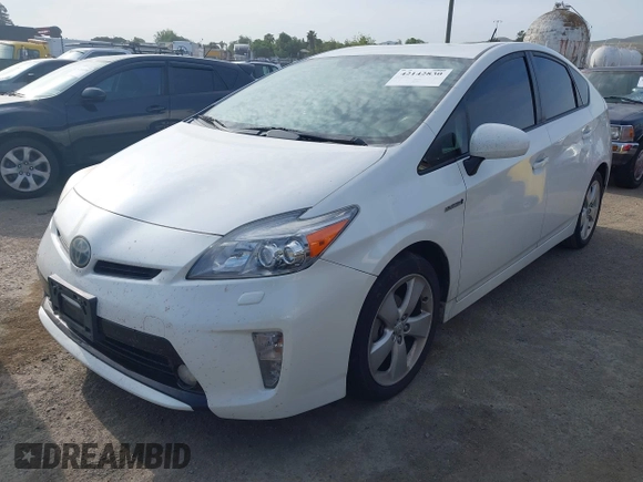 2013 Toyota Prius One with VIN JTDKN3DU9D5685925, listed as a IAAI auction lot 42142830 with 166,976 mi miles and . Bid and sale history available at DreamBid. Image 2.