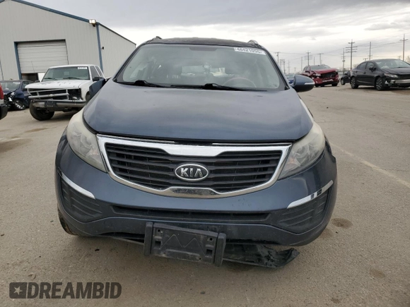 2011 Kia Sportage LX with VIN KNDPB3A27B7100410, listed as a Copart auction lot 48421055 with 86,132 mi miles and Salvage Title. Bid and sale history available at carsss.com. Image 5.
