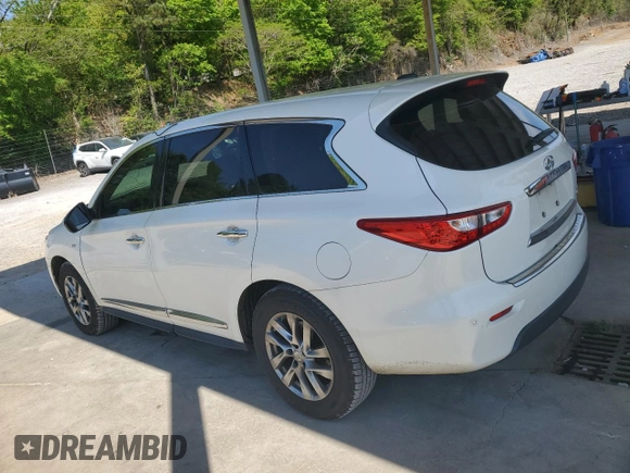 2014 Infiniti QX60 with VIN 5N1AL0MN4EC508023, listed as a Copart auction lot 53444875 with 194,727 mi miles and Salvage Title. Bid and sale history available at carsss.com. Image 2.