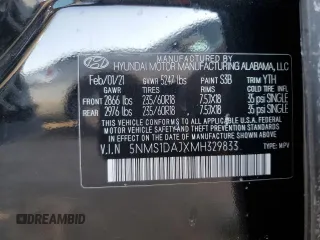 2021 Hyundai Santa Fe SE with VIN 5NMS1DAJXMH329833, listed as a Copart auction lot 42905865 with 116,308 mi miles and Salvage Title. Bid and sale history available at carsss.com. Image 13.