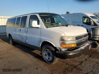 2012 Chevrolet Express Passenger 1LT with VIN 1GAZG1FA9C1195838, listed as a Copart auction lot 47020615 with 0 mi miles and Salvage Title. Bid and sale history available at carsss.com. Image 4.
