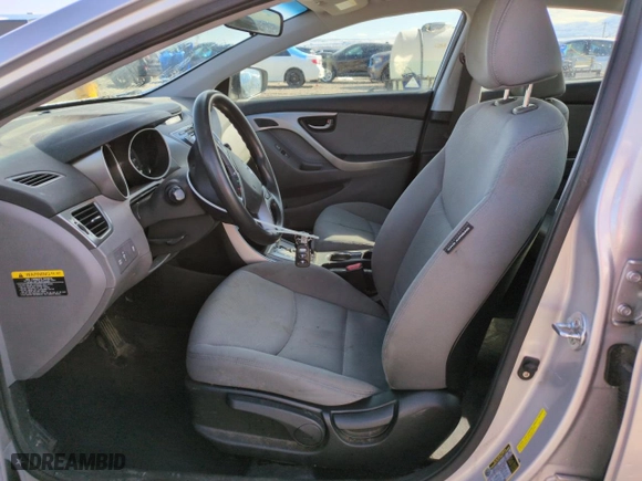 2013 Hyundai Elantra GLS PZEV with VIN KMHDH4AE0DU678155, listed as a Copart auction lot 49678705 with 108,440 mi miles and Salvage Title. Bid and sale history available at carsss.com. Image 7.