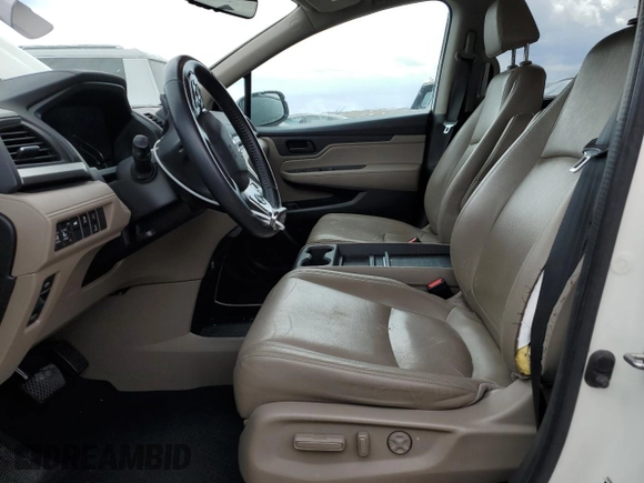 2018 Honda Odyssey EX-L with VIN 5FNRL6H71JB059936, listed as a Copart auction lot 53403635 with 94,745 mi miles and Salvage Title. Bid and sale history available at DreamBid. Image 7.