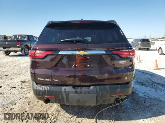 2022 Chevrolet Traverse LT Cloth with VIN 1GNEVGKW7NJ143084, listed as a Copart auction lot 49617865 with 0 mi miles and Non Repairable. Bid and sale history available at carsss.com. Image 6.