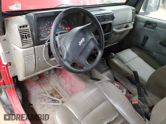 2004 Jeep Wrangler SE с VIN 1J4FA29164P771472, выставлен на аукционе Copart как лот 48162335 с пробегом 175 764 миль миль и Списание • Salvage title. История ставок и продаж доступна на DreamBid. Изображение 8.