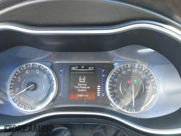 2016 Chrysler 200 Limited with VIN 1C3CCCAB9GN126719, listed as a IAAI auction lot 41828050 with 218,871 mi miles. Bid and sale history available at carsss.com. Image 7.