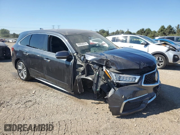 2020 Acura MDX Sport Hybrid w/Technology Pkg with VIN 5J8YD7H58LL001451, listed as a Copart auction lot 69952674 with 61,892 mi miles and Salvage Title. Bid and sale history available at carsss.com. Image 4.
