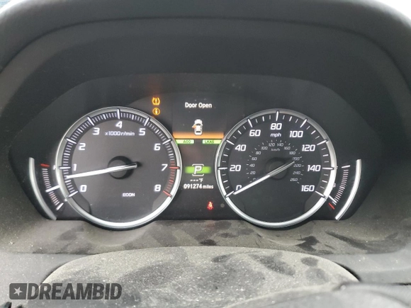 2019 Acura TLX with VIN 19UUB2F37KA004747, listed as a Copart auction lot 45744185 with 91,274 mi miles and Salvage Title. Bid and sale history available at carsss.com. Image 9.