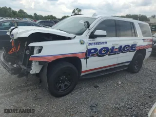 2020 Chevrolet Tahoe Commercial with VIN 1GNLCDEC7LR297600, listed as a Copart auction lot 62040194 with 110,868 mi miles and Salvage Title. Bid and sale history available at carsss.com. Image 1.