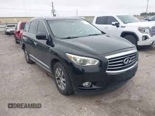 2014 Infiniti QX60 with VIN 5N1AL0MM4EC549212, listed as a IAAI auction lot 41618713 with 100,039 mi miles. Bid and sale history available at carsss.com. Image 1.