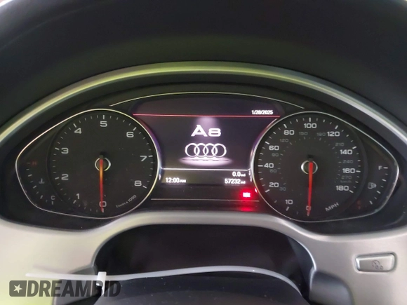 2012 Audi A8 with VIN WAUAVAFD9CN006499, listed as a IAAI auction lot 42461402 with 57,232 mi miles and . Bid and sale history available at DreamBid. Image 7.
