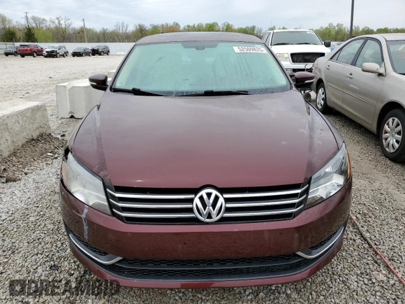 2013 Volkswagen Passat SE with VIN 1VWBP7A32DC087794, listed as a Copart auction lot 52509825 with 142,359 mi miles and Non repairable. Bid and sale history available at DreamBid. Image 5.