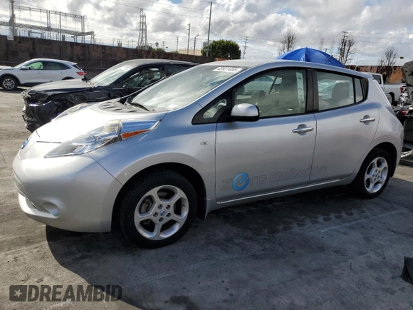 2011 Nissan LEAF SL-e with VIN JN1AZ0CP5BT008683, listed as a Copart auction lot 48921465 with 63,355 mi miles and Clean Title. Bid and sale history available at carsss.com. Image 1.