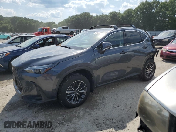 2022 Lexus NX with VIN JTJAKCEZ4N5005555, listed as a Copart auction lot 60156034 with 10,485 mi miles and Salvage Title. Bid and sale history available at carsss.com. Image 1.