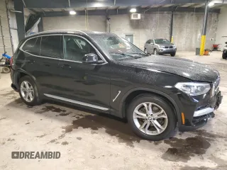 2020 BMW X3 xDrive30i with VIN 5UXTY5C06LLE57981, listed as a Copart auction lot 52545775 with Not Provided miles and Salvage Title. Bid and sale history available at DreamBid. Image 4.