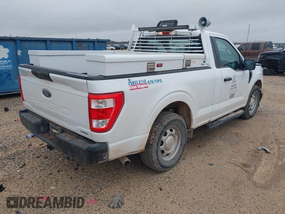2023 Ford F-150 XL with VIN 1FTMF1CPXPKF78037, listed as a IAAI auction lot 41449060 with 13,255 mi miles and . Bid and sale history available at carsss.com. Image 4.