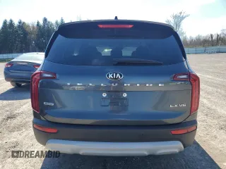 2020 Kia Telluride LX with VIN 5XYP2DHC8LG046141, listed as a Copart auction lot 54061695 with 89,781 mi miles and Salvage Title. Bid and sale history available at carsss.com. Image 6.