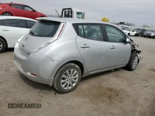 2015 Nissan LEAF SV with VIN 1N4AZ0CP8FC313460, listed as a Copart auction lot 51716765 with 90,163 mi miles and Salvage Title. Bid and sale history available at carsss.com. Image 3.