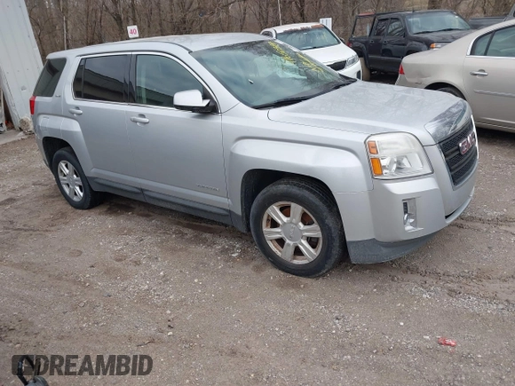2014 GMC Terrain SLE with VIN 2GKFLVEK8E6369801, listed as a IAAI auction lot 41650369 with 123,621 mi miles. Bid and sale history available at carsss.com. Image 1.