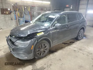 2023 Volkswagen Tiguan SE with VIN 3VVMB7AX0PM074835, listed as a Copart auction lot 44684735 with 18,481 mi miles and Salvage Title. Bid and sale history available at DreamBid. Image 1.