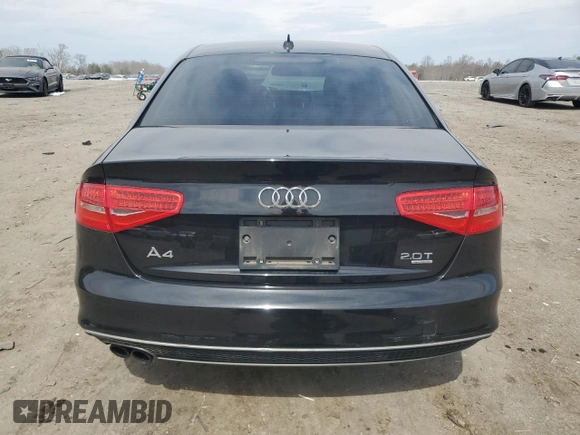 2014 Audi A4 Premium with VIN WAUBFAFL1EN030856, listed as a Copart auction lot 51037435 with 95,190 mi miles and Salvage Title. Bid and sale history available at carsss.com. Image 6.