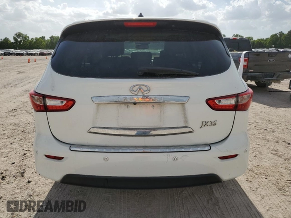 2013 Infiniti JX35 with VIN 5N1AL0MM2DC347984, listed as a Copart auction lot 61501144 with 151,128 mi miles and Salvage Title. Bid and sale history available at carsss.com. Image 6.