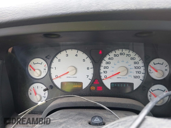 2002 Dodge 1500 ST with VIN 1D7HU16N82J214155, listed as a IAAI auction lot 42112882 with 214,411 mi miles. Bid and sale history available at carsss.com. Image 7.