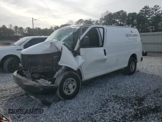2017 Chevrolet Express Cargo with VIN 1GCWGAFF4H1351037, listed as a Copart auction lot 43127665 with Not Provided miles and Non Repairable. Bid and sale history available at DreamBid. Image 1.