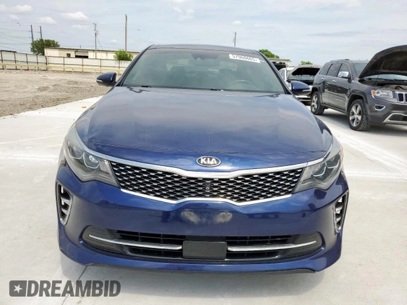 2017 Kia Optima SX Limited with VIN 5XXGV4L28HG142238, listed as a Copart auction lot 57960665 with 123,308 mi miles and Salvage title. Bid and sale history available at DreamBid. Image 5.