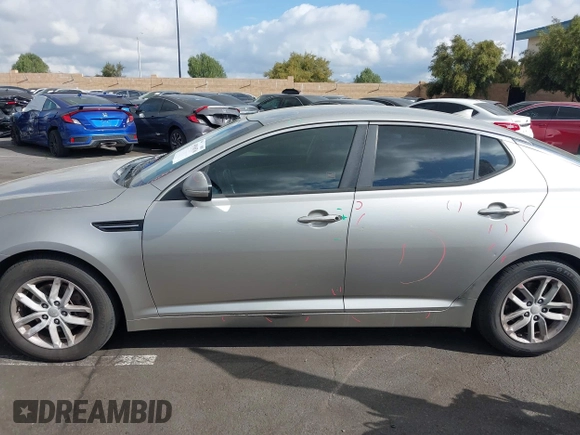 2013 Kia Optima LX with VIN KNAGM4A71D5414691, listed as a IAAI auction lot 41916576 with 245,851 mi miles. Bid and sale history available at carsss.com. Image 14.