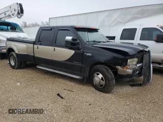 2001 Ford F-350 XL with VIN 1FTWW32F21EA24316, listed as a Copart auction lot 43617375 with 485,052 mi miles and Salvage title. Bid and sale history available at DreamBid. Image 4.