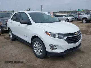 2021 Chevrolet Equinox LS z VIN 3GNAXHEV5MS123379, wystawiony jako IAAI lot #41911881 z przebiegiem 52 412 mil mil oraz . Historia ofert i sprzedaży dostępna na DreamBid. Obrazek 1.