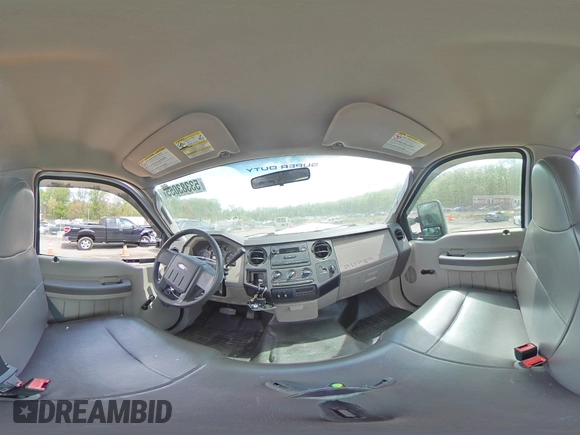 2010 Ford F-250 XL with VIN 1FTNF2B51AEA11666, listed as a Copart auction lot 53383055 with 79,920 mi miles and Salvage title. Bid and sale history available at DreamBid. Image 14.