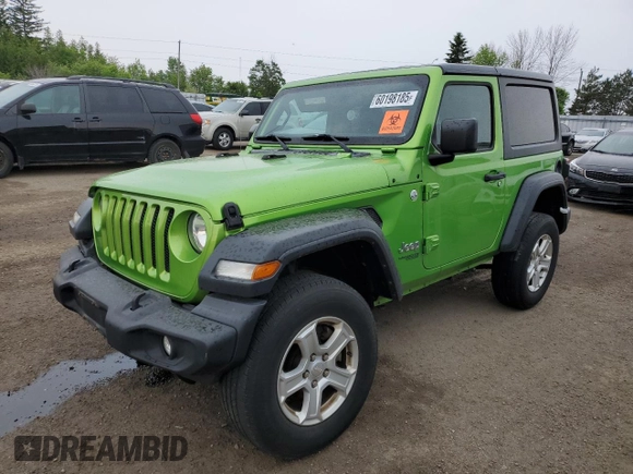 2018 Jeep Wrangler Sport с VIN 1C4GJXAG0JW279934, выставлен на аукционе Copart как лот 60198185 с пробегом 96 481 миль миль и Чистый • Clean title. История ставок и продаж доступна на DreamBid. Изображение 1.