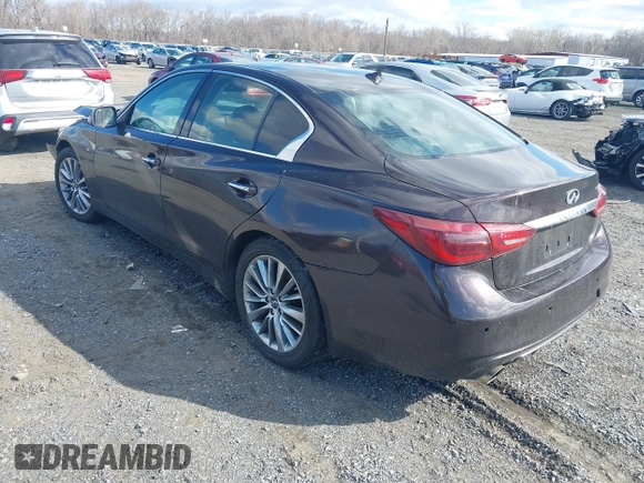 2018 Infiniti Q50 Sport z VIN JN1EV7AP9JM365995, wystawiony jako IAAI lot #41685674 z przebiegiem 140 288 mil mil oraz . Historia ofert i sprzedaży dostępna na DreamBid. Obrazek 3.