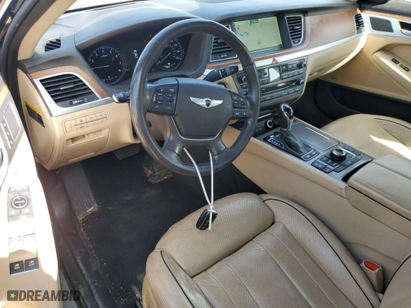 2015 Hyundai Genesis 3.8L with VIN KMHGN4JE4FU089344, listed as a Copart auction lot 49000875 with 80,521 mi miles and Salvage Title. Bid and sale history available at carsss.com. Image 8.