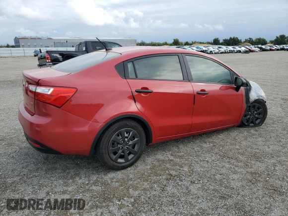 2013 Kia Rio LX with VIN KNADM4A38D6269580, listed as a Copart auction lot 71320864 with Not Provided miles and Non Repairable. Bid and sale history available at DreamBid. Image 3.