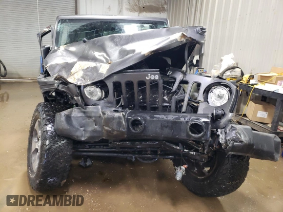 2017 Jeep Wrangler Unlimited Sahara with VIN 1C4BJWEG8HL593700, listed as a Copart auction lot 87053434 with 0 mi miles and Non Repairable. Bid and sale history available at carsss.com. Image 5.
