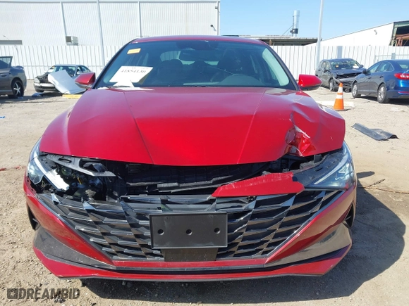 2023 Hyundai Elantra Limited with VIN KMHLP4AG7PU607958, listed as a IAAI auction lot 41854130 with 57,875 mi miles. Bid and sale history available at carsss.com. Image 12.