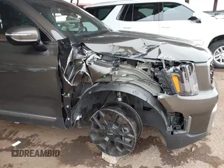 2023 Kia Telluride SX Prestige X-Line with VIN 5XYP5DGC5PG407971, listed as a IAAI auction lot 41578334 with 50,481 mi miles and . Bid and sale history available at DreamBid. Image 6.