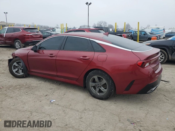 2021 Kia K5 LXS with VIN 5XXG14J27MG023296, listed as a Copart auction lot 44951185 with 74,889 mi miles and Salvage Title. Bid and sale history available at carsss.com. Image 2.